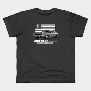 Plymouth Barracuda American Muscle Car 60s 70s Old is Gold Kids T-Shirt